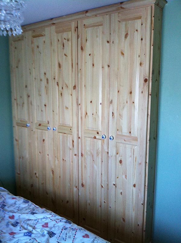 Solid pine deals wardrobe ikea